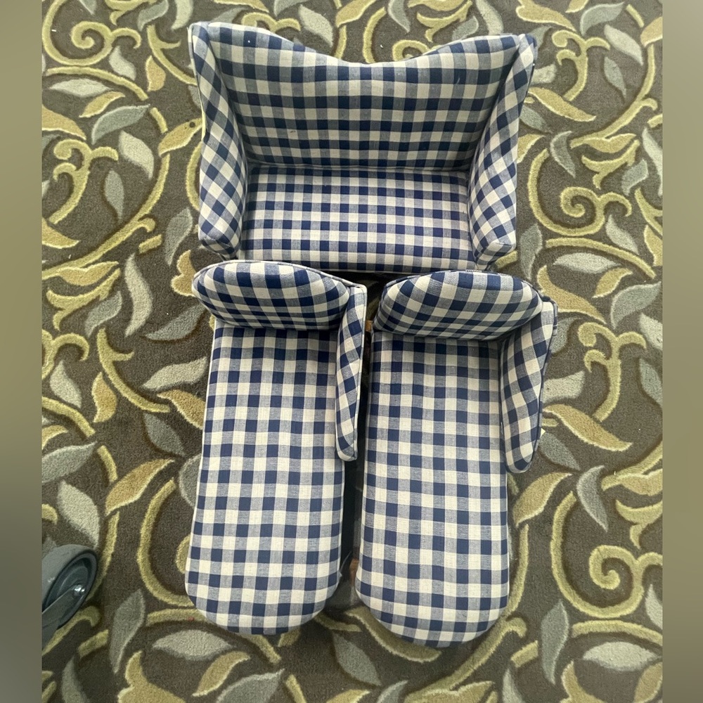 The Tender Art Collection American Girl Doll Furniture 3 Piece Gingham Set